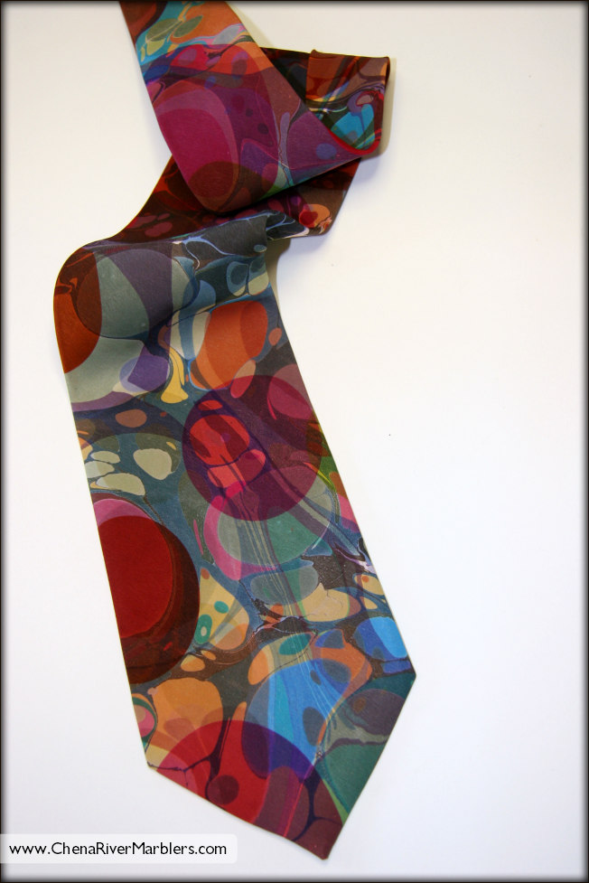 Marbled Silk Tie