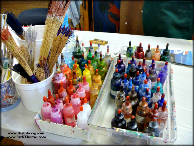 Pat's tools for class at Campbell Folkschool