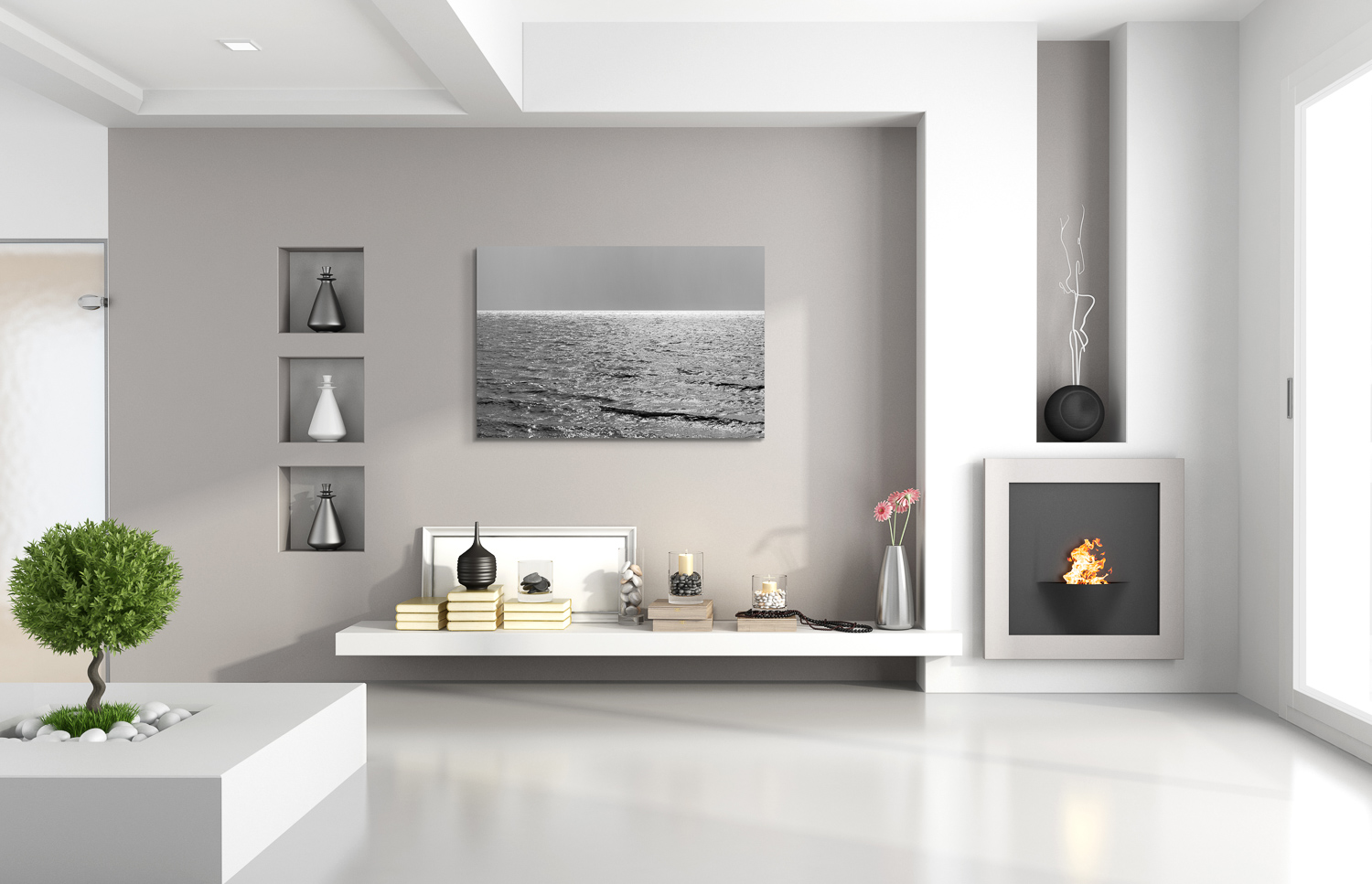 Luminance #2 Displayed here in a 3D rendering at 24x36 inch on photographic paper mounted on Dibond floating style