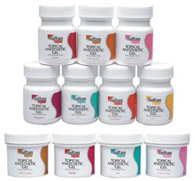 Topex Topical Anesthetic Gels Sultan 1oz are quick on-set, delivering maximum strength 20% Benzocaine for fast, temporary pain relief. No bitter aftertaste, stays ...