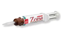 Zone Temporary Cement Automix Syringe DUX has a 30 second mixing time and a 2 minute working time. Available in a 4g automix syringe, 15g dual barrel syringe, unit dose, and tubes.