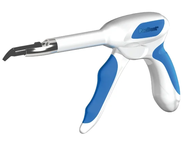 ProJect Pac-Dent is a lightweight compule dispensing gun designed for material placement of all brands of composite compules. Does not require hand adjustment during material placement.