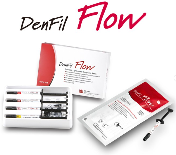 Denfil Flowable, Hybrid Composite Resin — Orange and Los