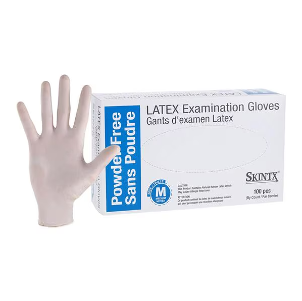 POWDER FREE LATEX GLOVES (SKINTX)