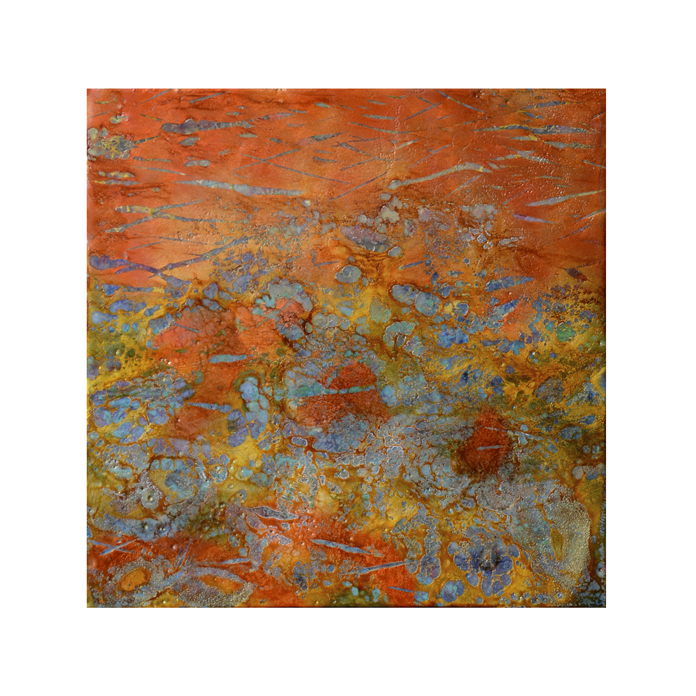 Emerging 3 12 x 12 Encaustic on Panel $300