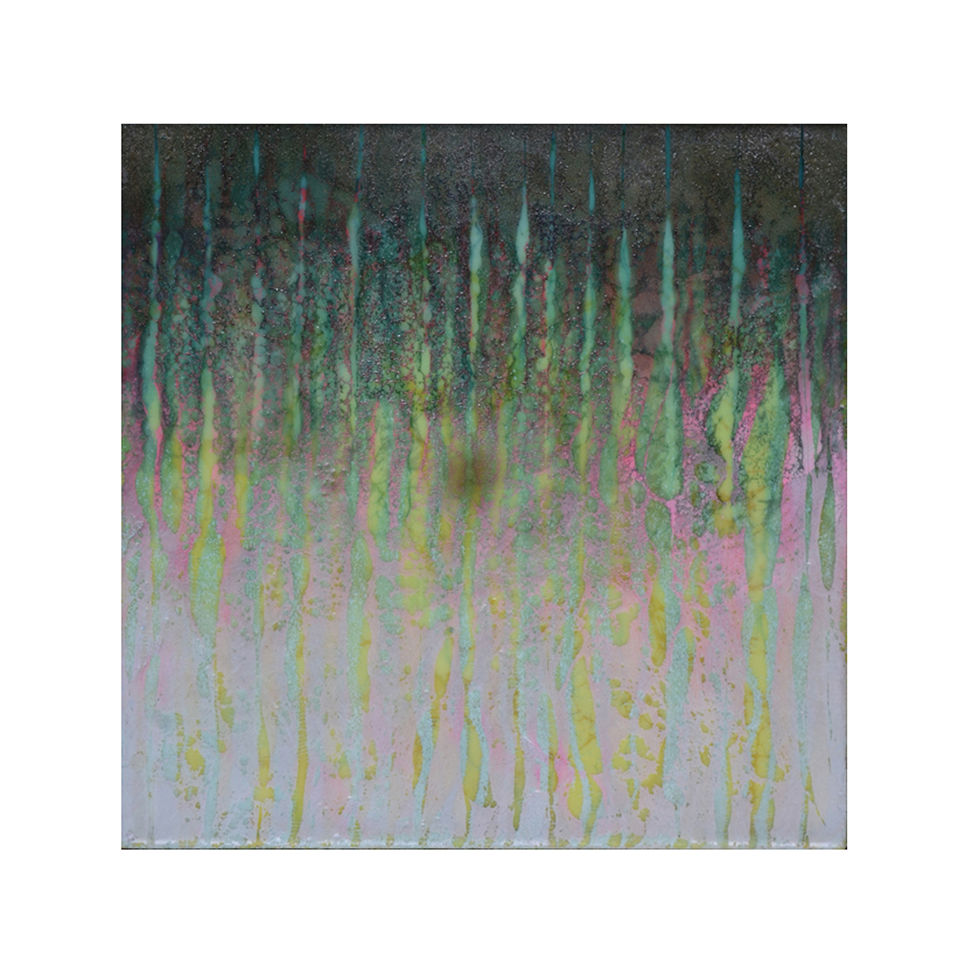 Evening Comes on the First Day of Spring 12 x 12 Encaustic on Panel $300