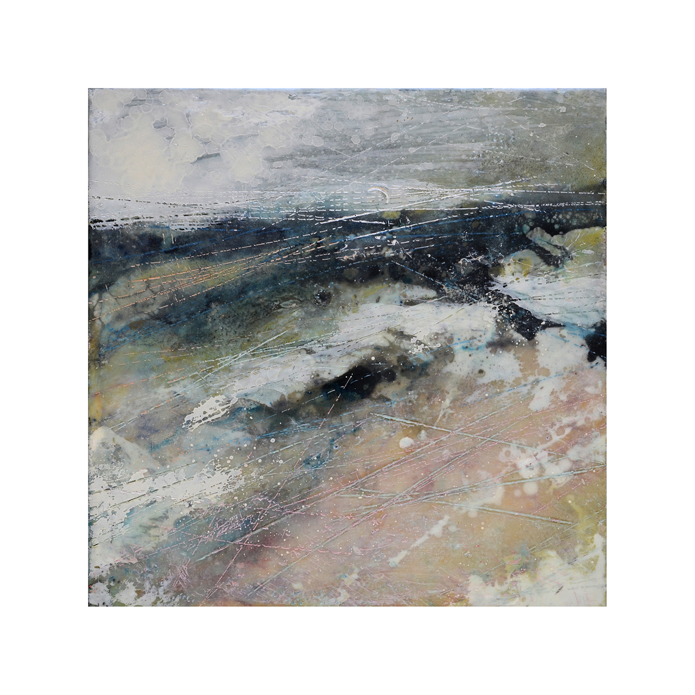 I Try to Imagine 12 x 12 Encaustic on Panel $300