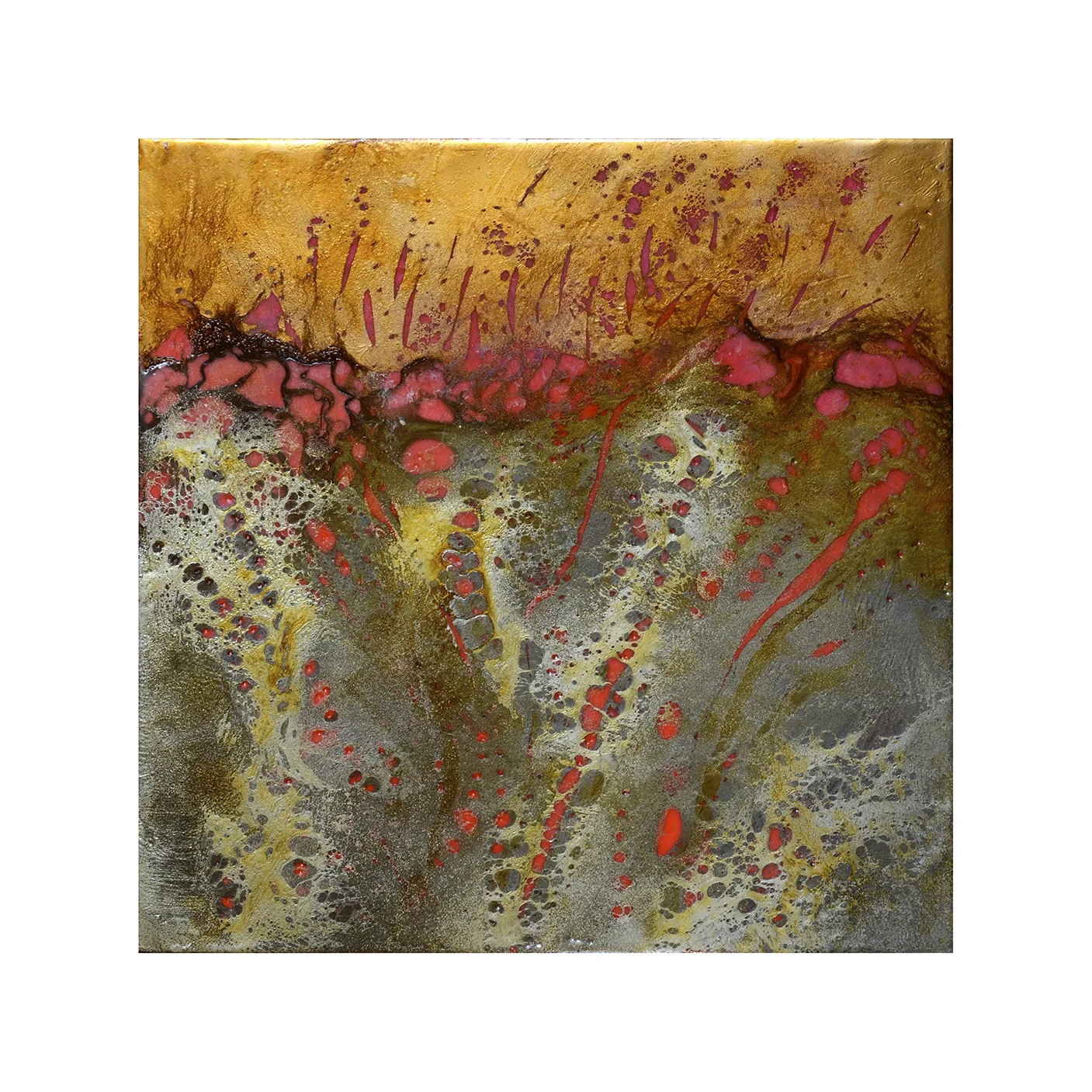 Kosmos 48 12 x 12 Encaustic on Panel $300