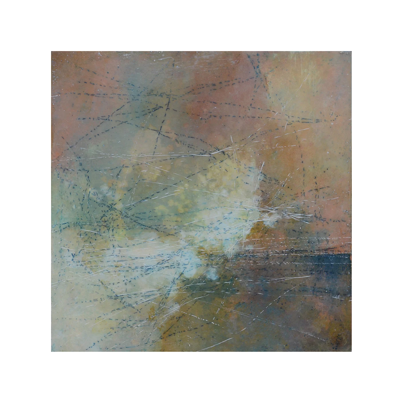 Morning Glow 3 12 x 12 Encaustic on Panel $300