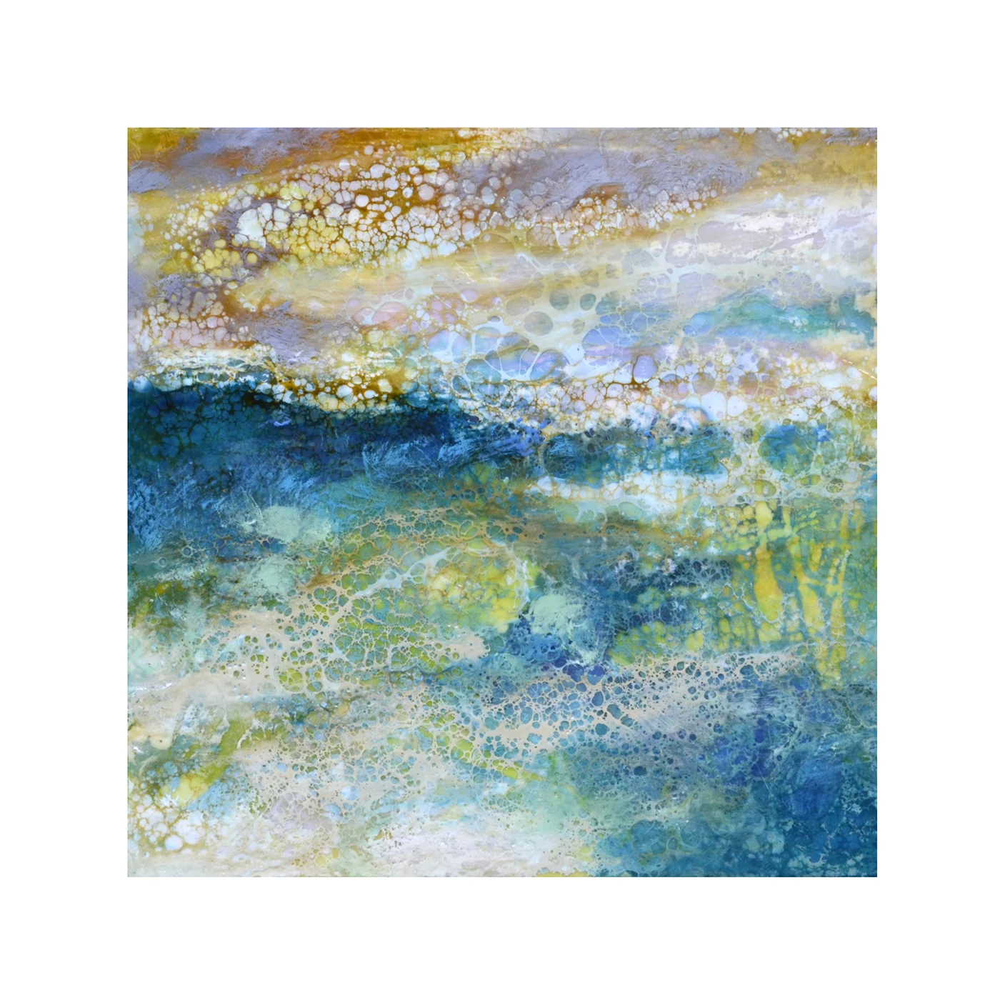 Placid Afternoon 2 12 x 12 Encaustic on Panel $300