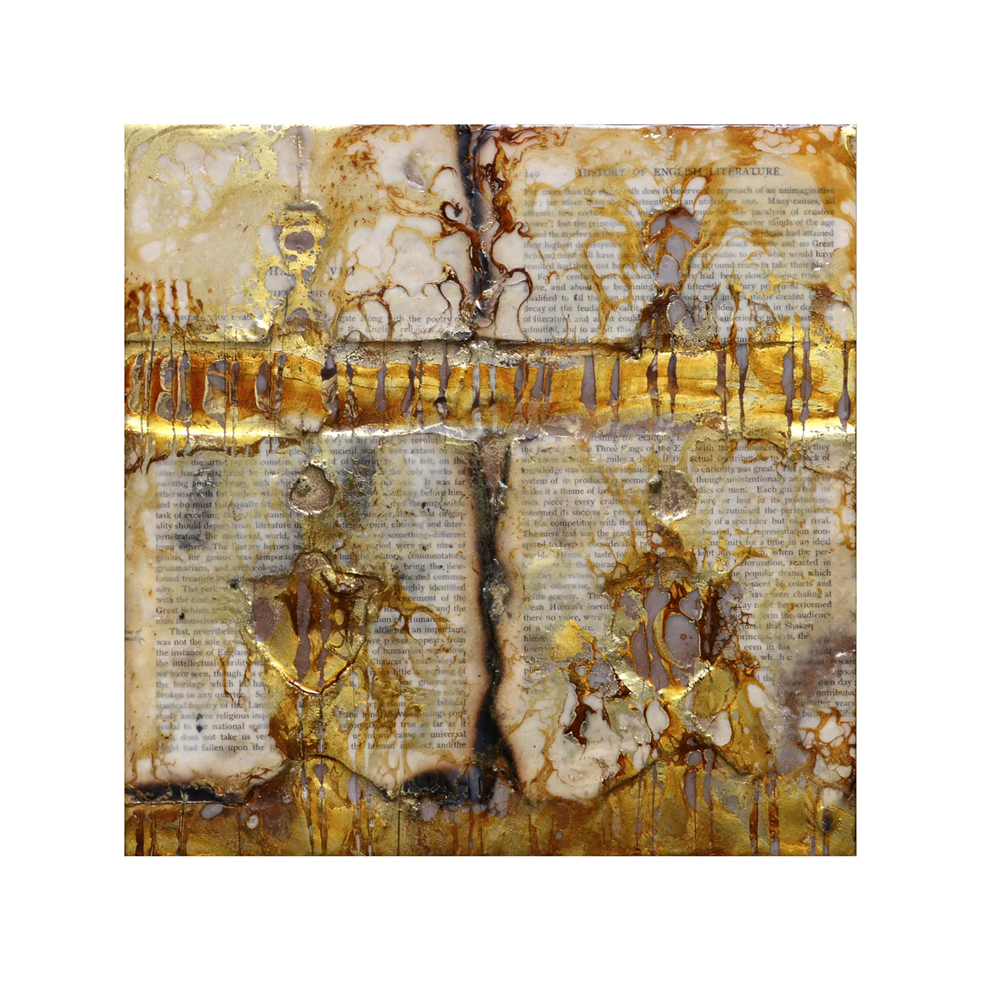 Tome 2 12 x 12 Encaustic on Panel $300