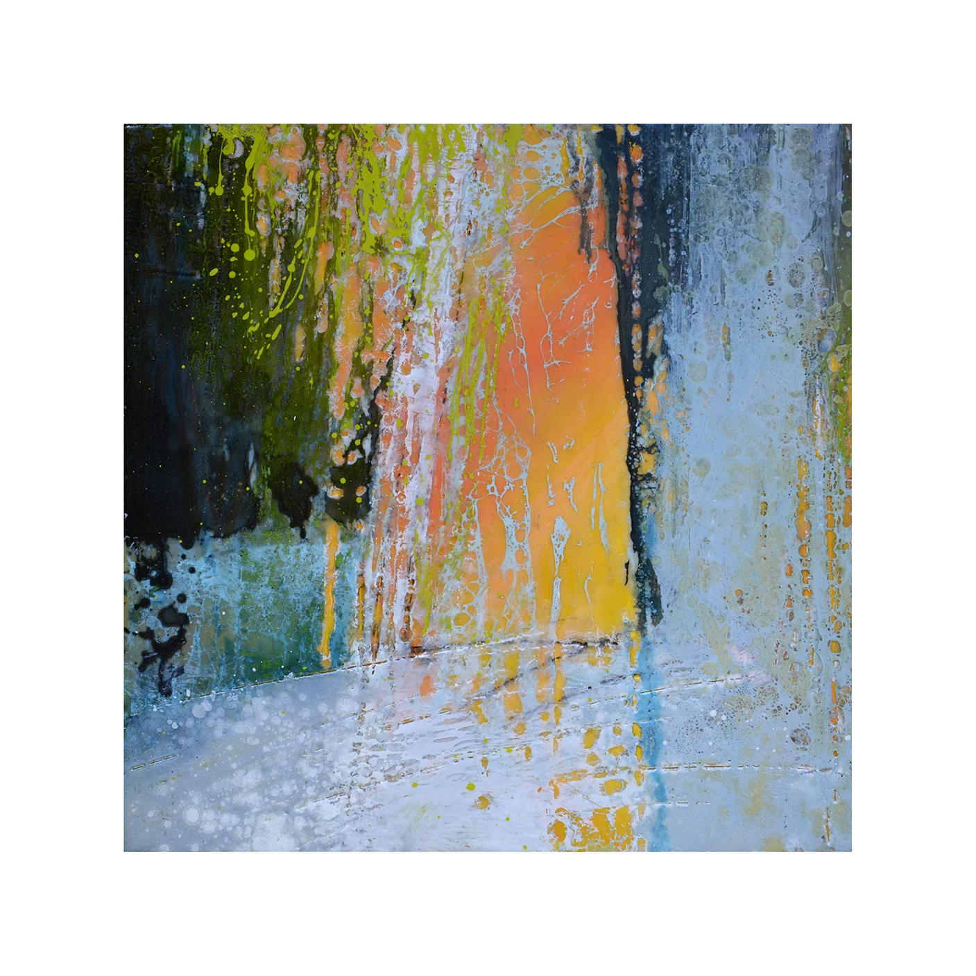 Tropical Immersion 1 12 x 12 Encaustic on Panel $300
