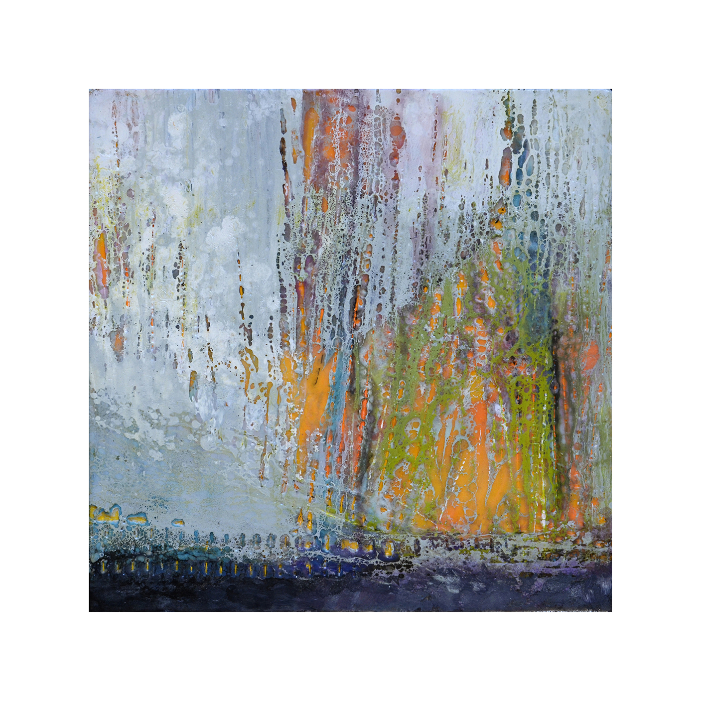 Tropical Immersion 3 12 x 12 Encaustic on Panel $300