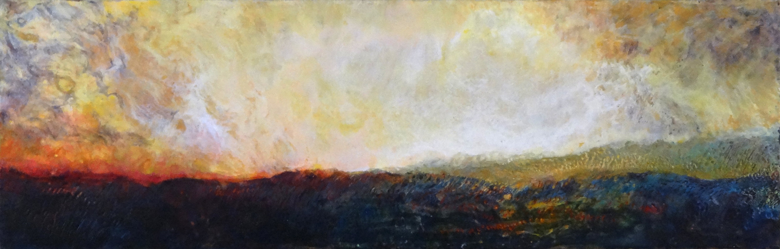 Encaustic Sunrise - SOLD