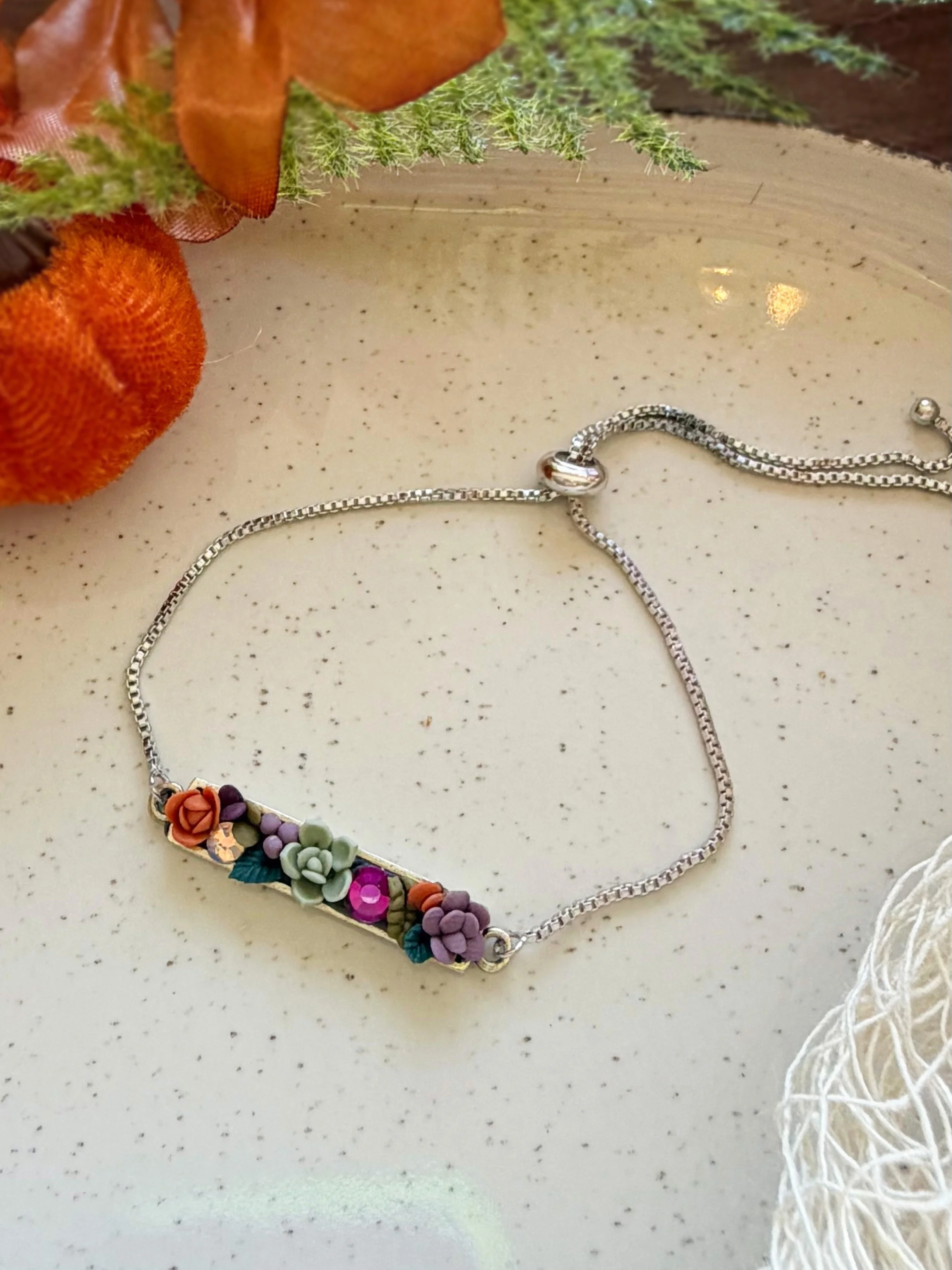 Succulent Bar Adjustable Bracelet