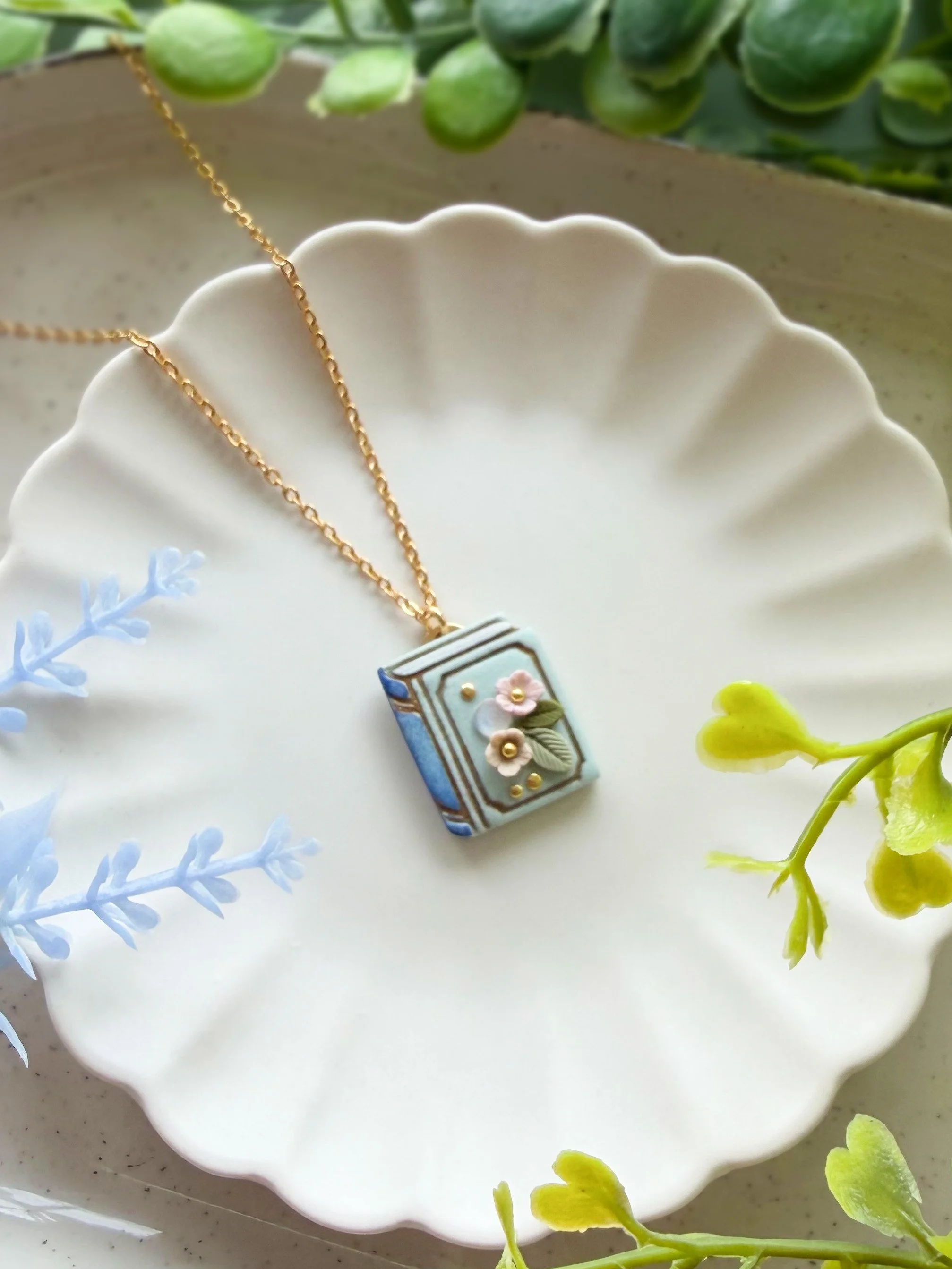 Librito Necklace - Azul