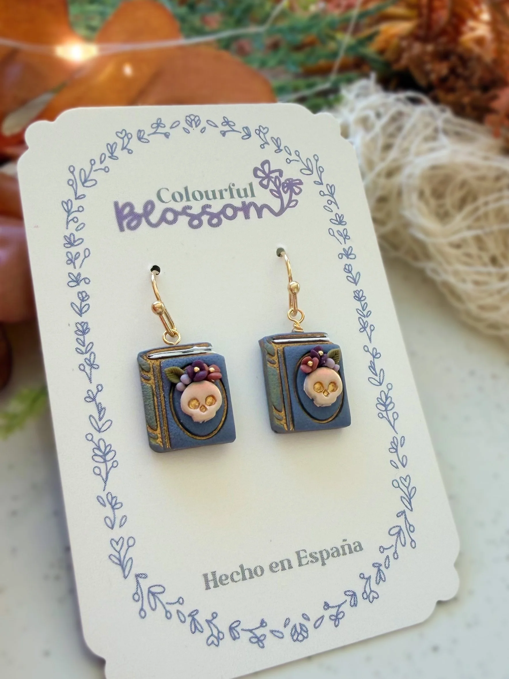 Libritos Mini Earrings - Dark Skully