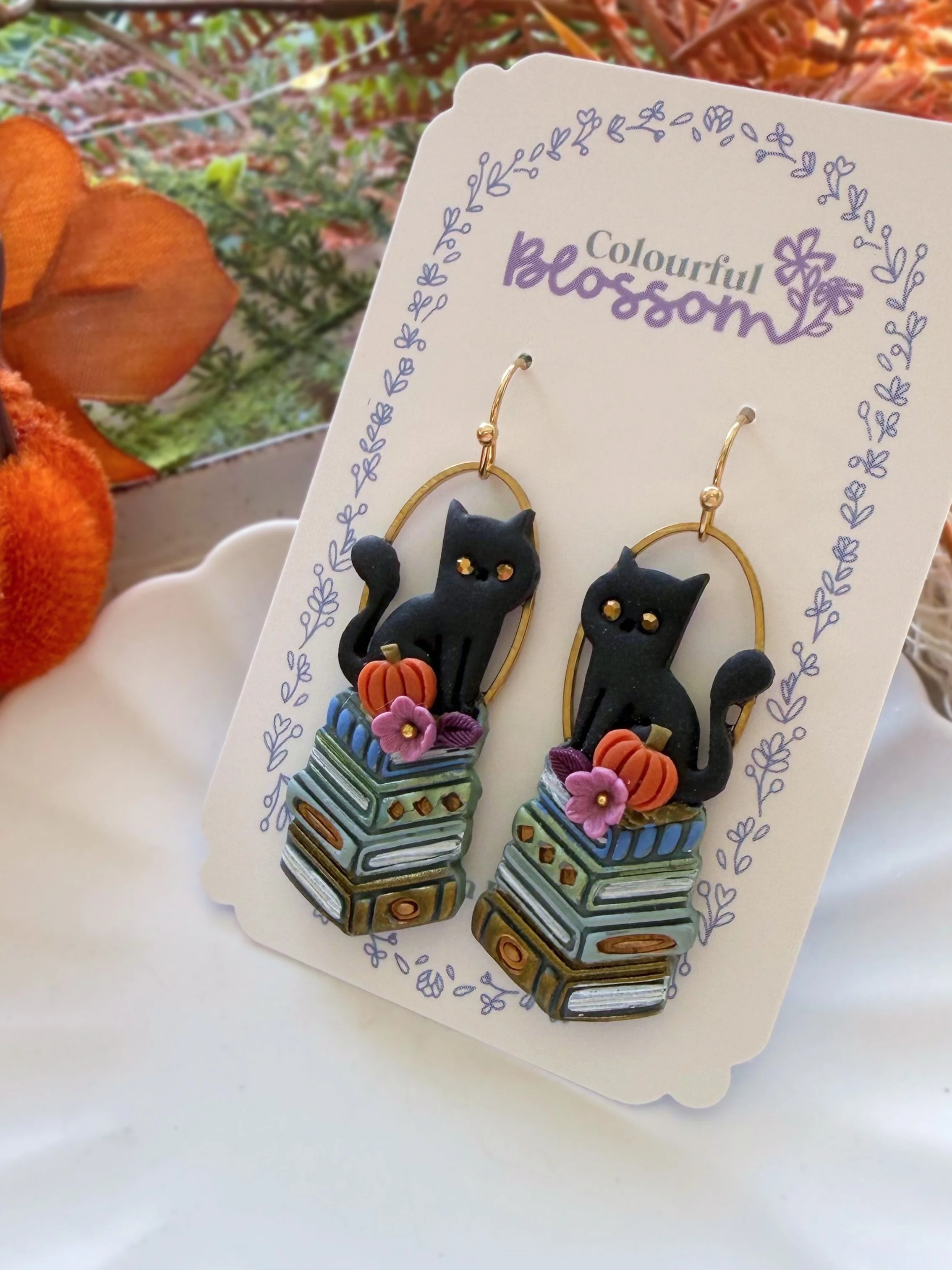 Fall Reading Earrings II