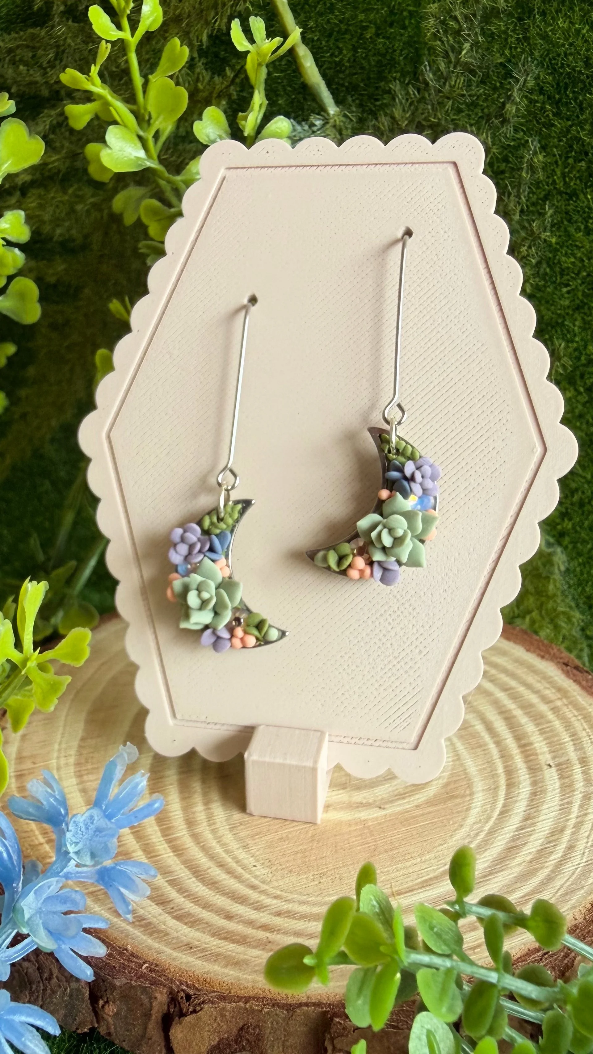 Succulent Luna Earrings IV