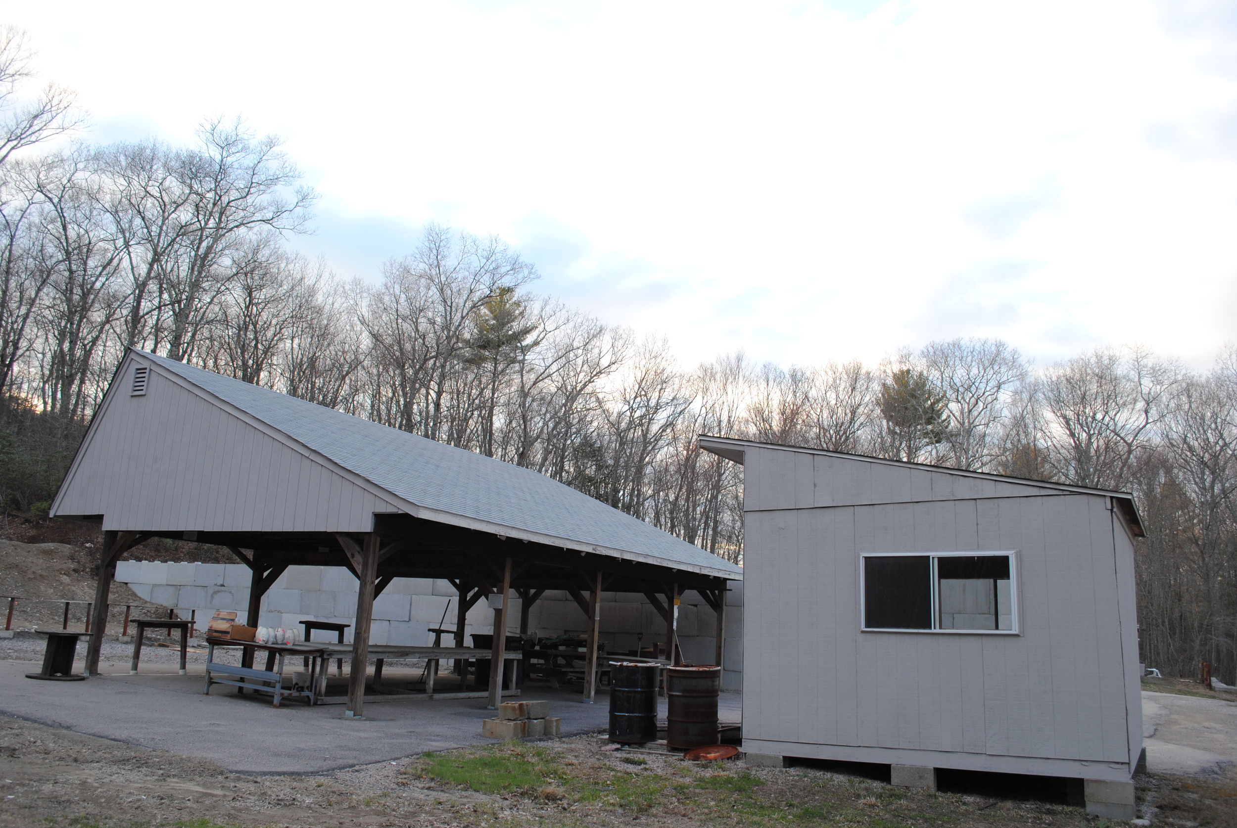 Left pistol range storage