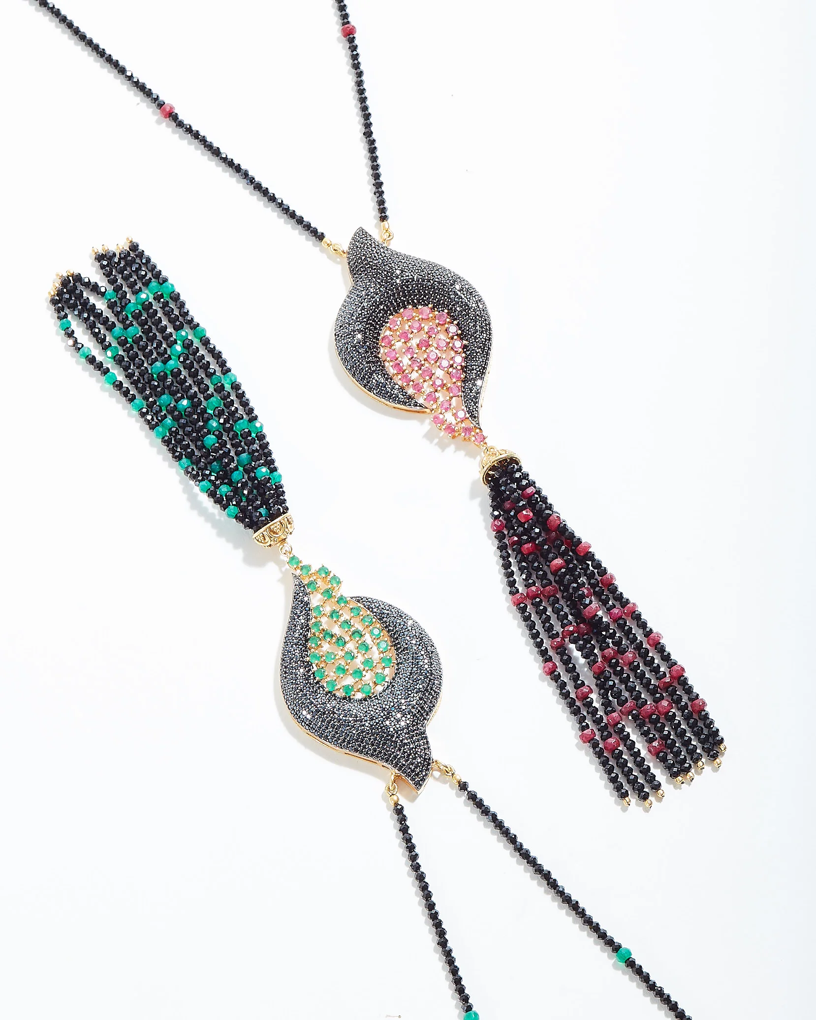 Pagoni Spinel Tassle Necklace