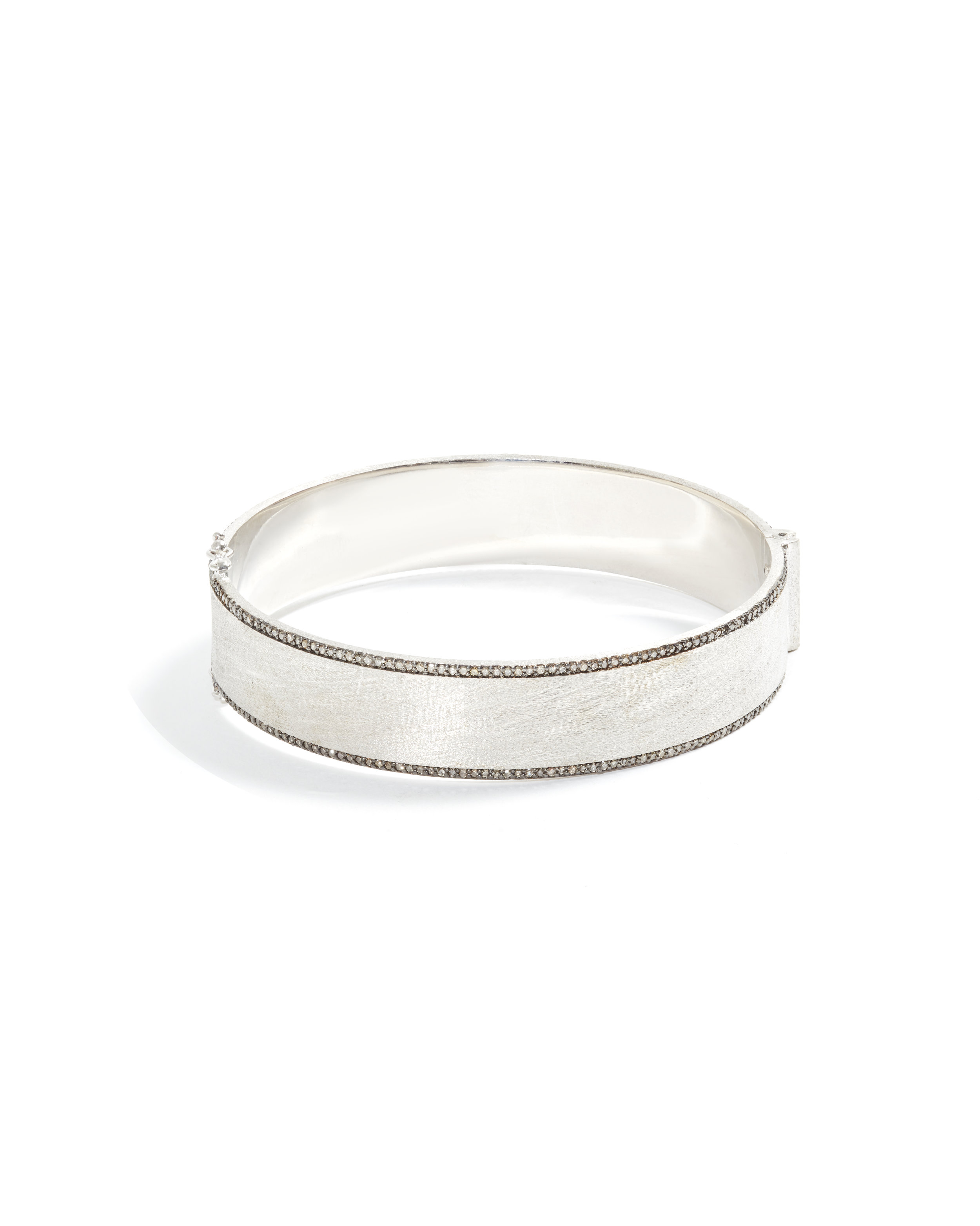 Roxanne Sterling Silver &amp; Diamond Bangle