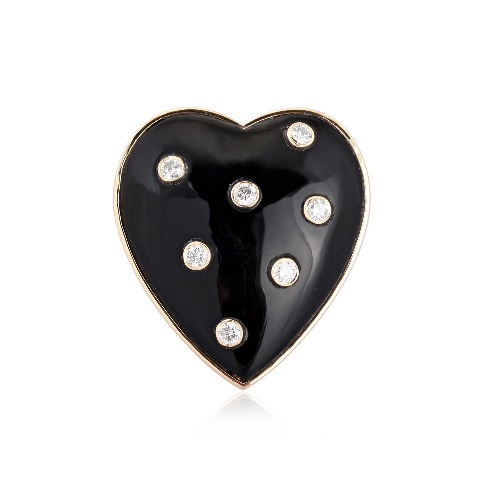 Le Coeur Onyx Bezel Diamond Ring