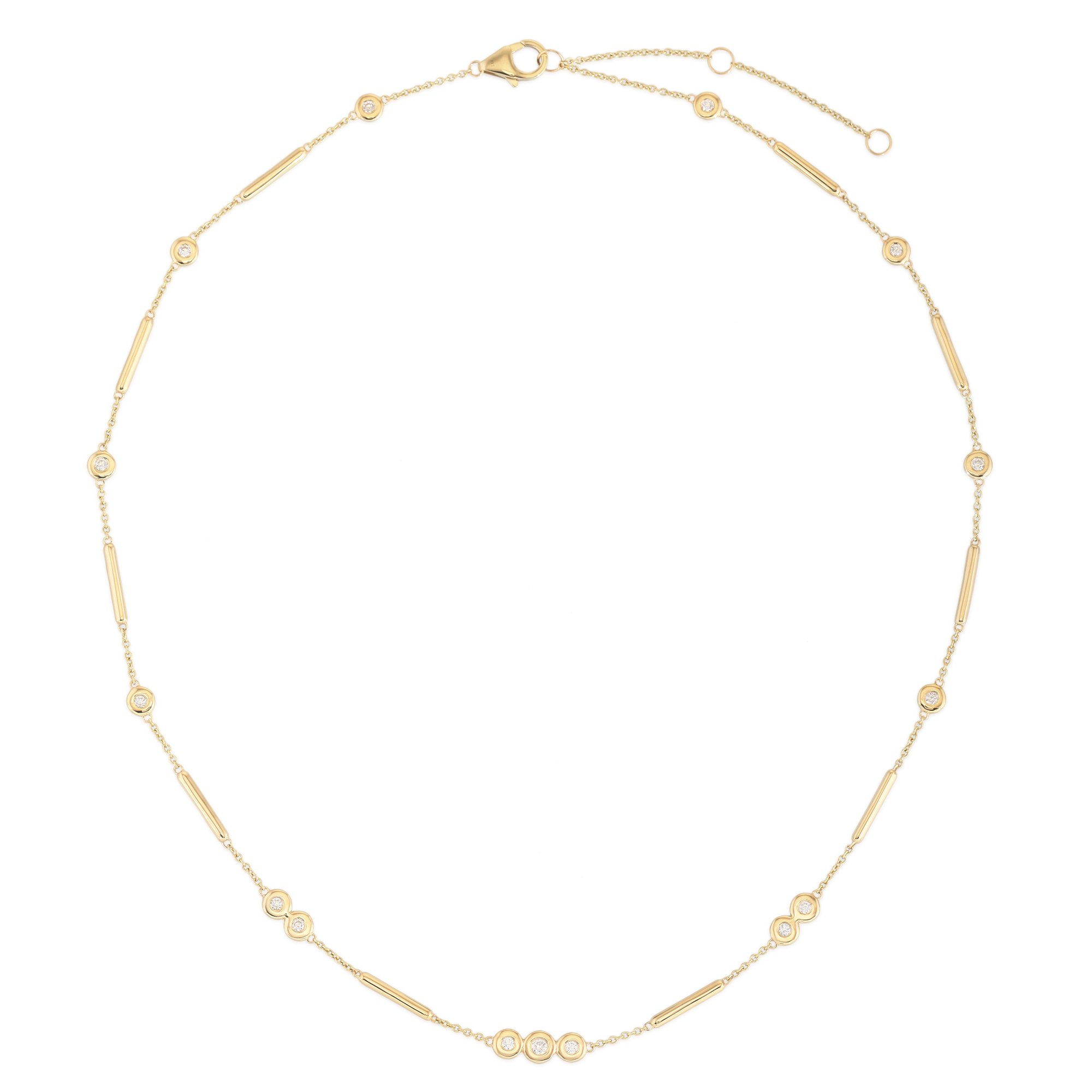 Diamonds Bar Stations Necklace