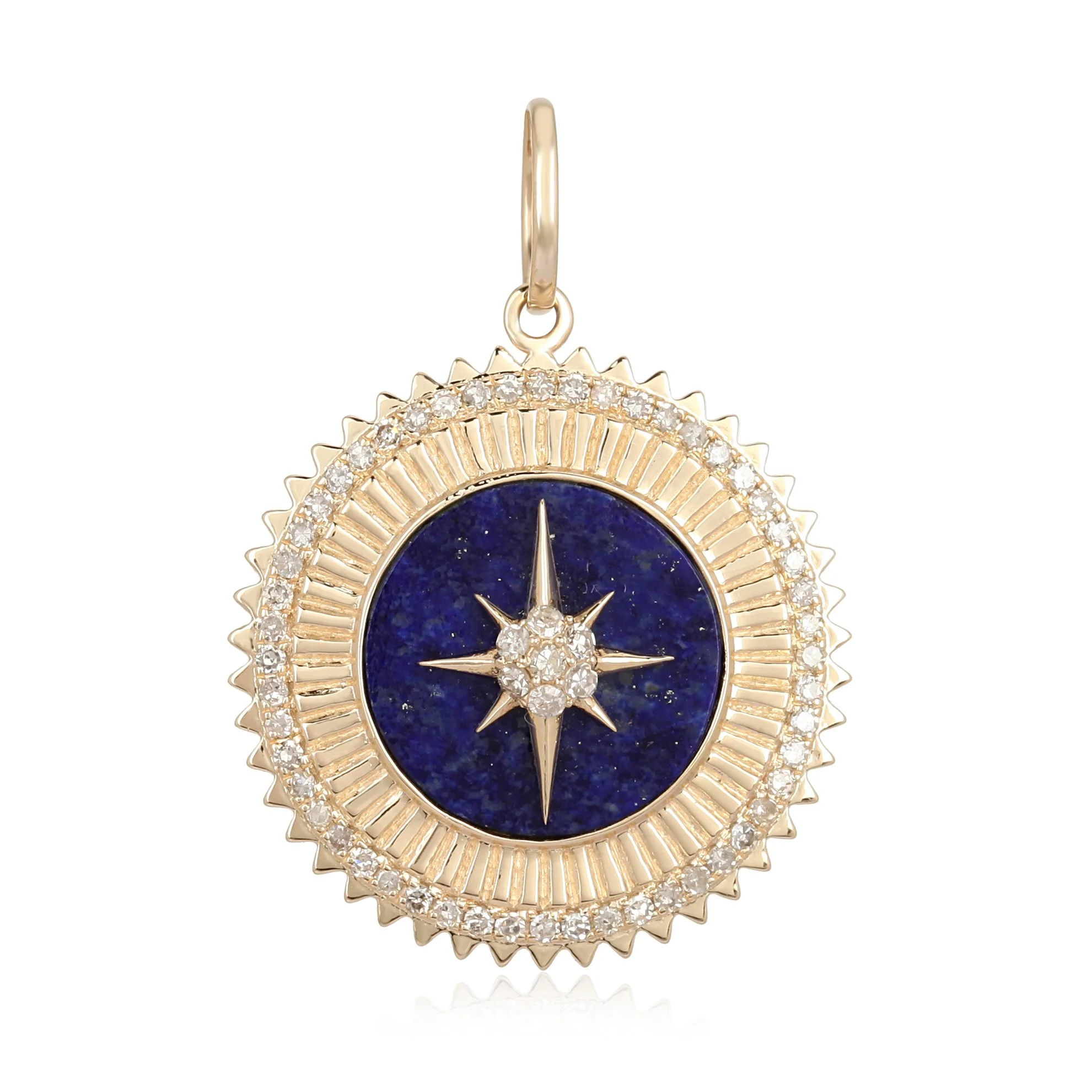 Lapis Northern Star Pendant