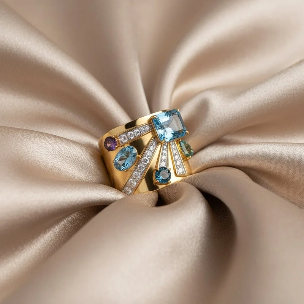 Draped in silk, defined by brilliance.  #ringoftheday #luxury #chicago #kasteljewelry