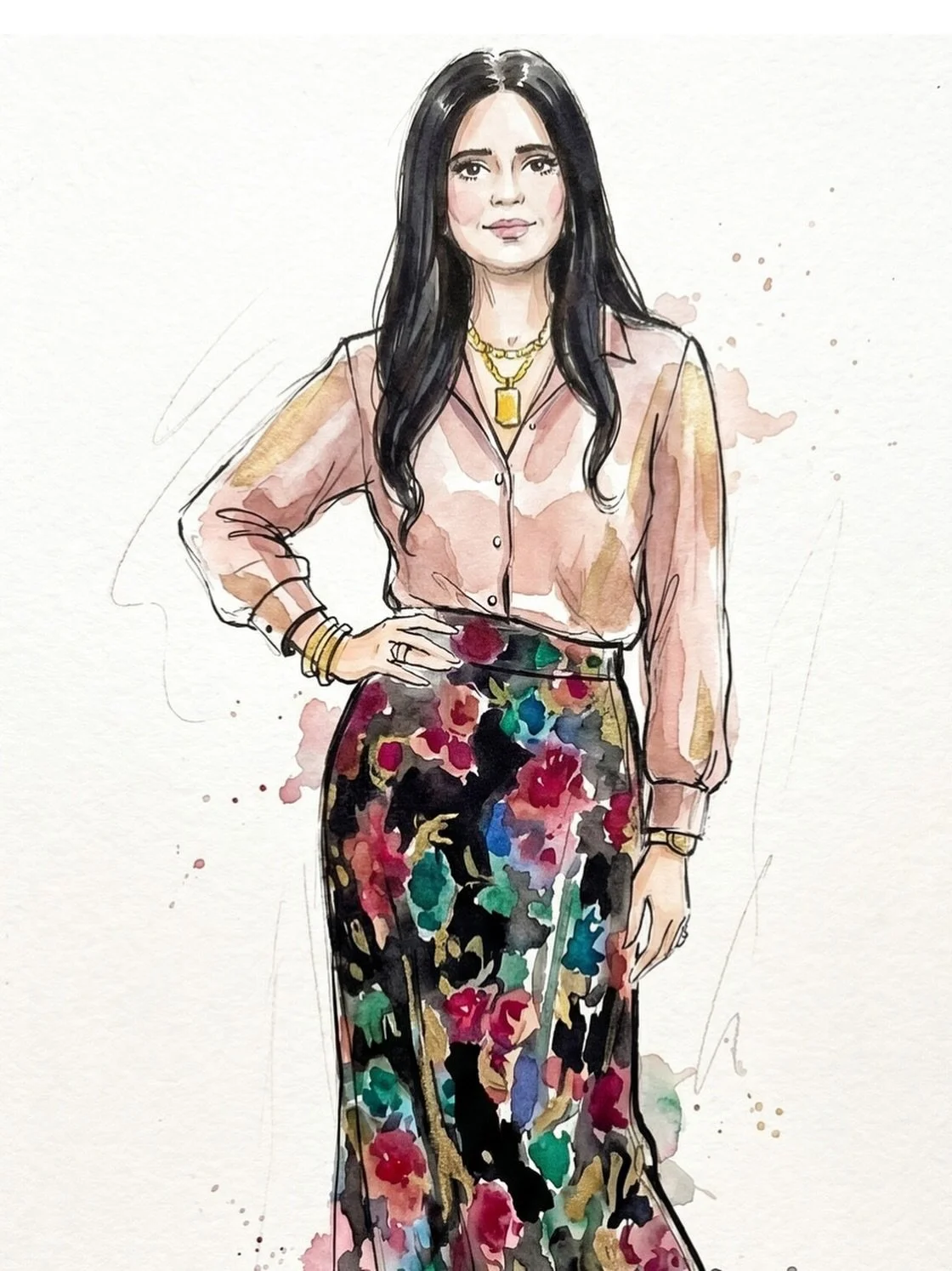 Birthday blooms for Maria Ress of Kastel Jewelry 🌸✨ This beautifully animated portrait captures Maria&rsquo;s timeless elegance and the artistry behind Kastel.

&ldquo;Jewelry is never just about the piece &mdash; it&rsquo;s about the people, the me