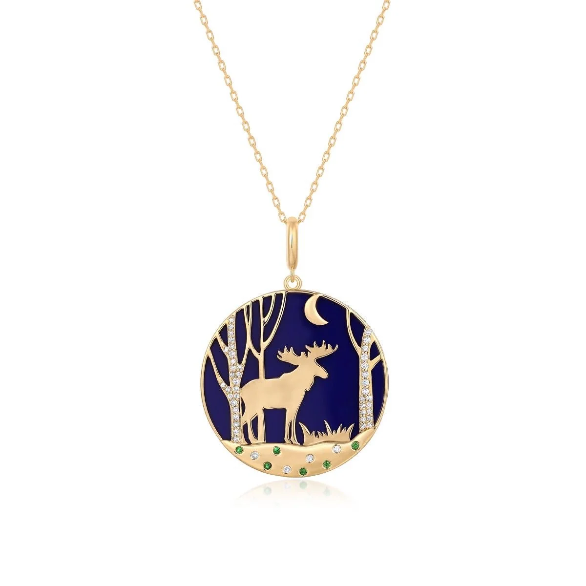 Summit Lapis Moose Pendant