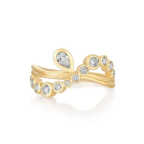 Bezel Diamond 18k Ring