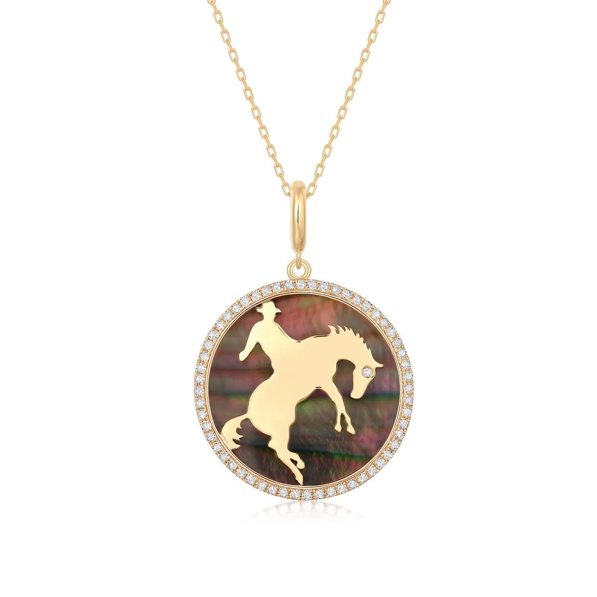 Rodeo Gray Mother of Pearl Pendant