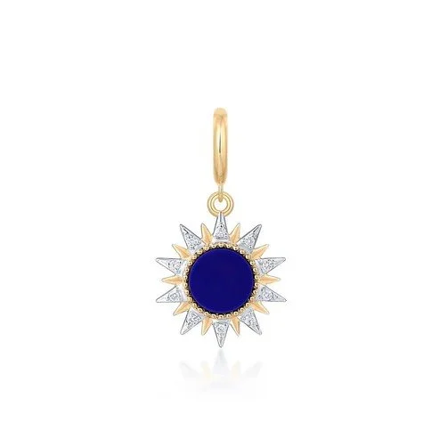 Lapis Small Sun Pendant