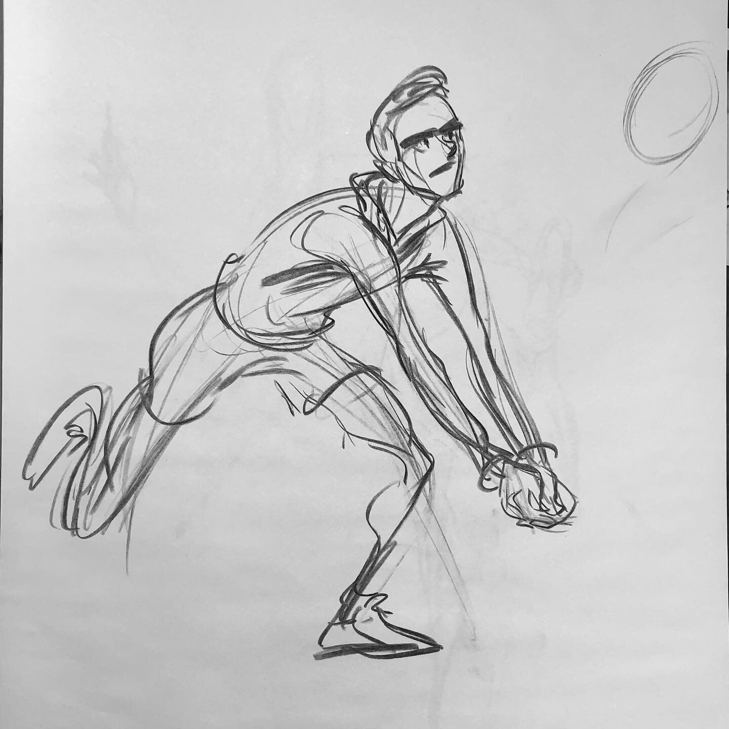 🏐Volleyball theme today at All In Gesture. @jonathan.gardon gave us a great character! #gesturedrawing #sketch #volleyball #volleyballlife #draw #animation #charcoaldrawing