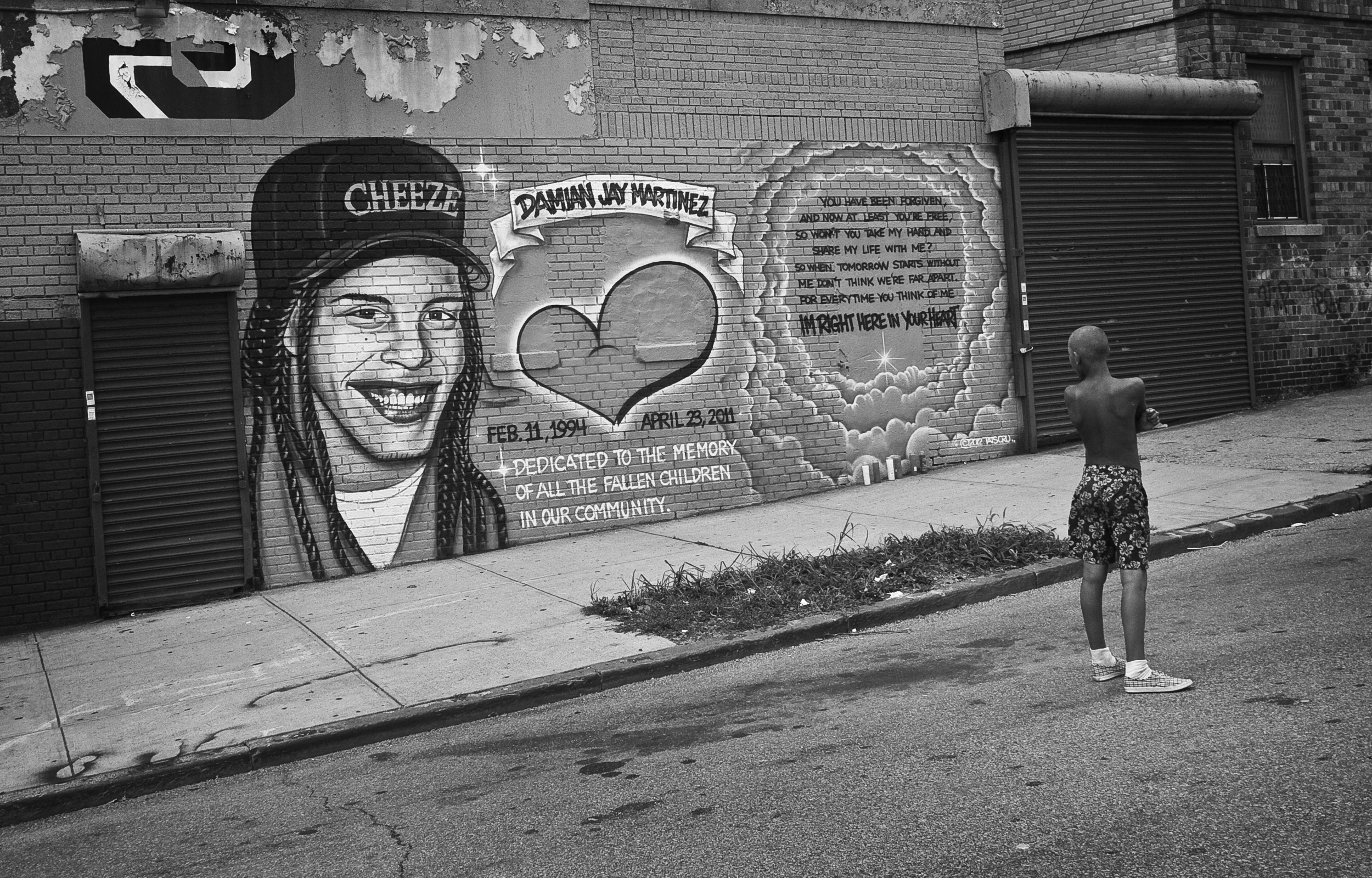 Damien "CHEEZE" Martinez Mural. Hunts Point, the Bronx, NYC. August 2012.