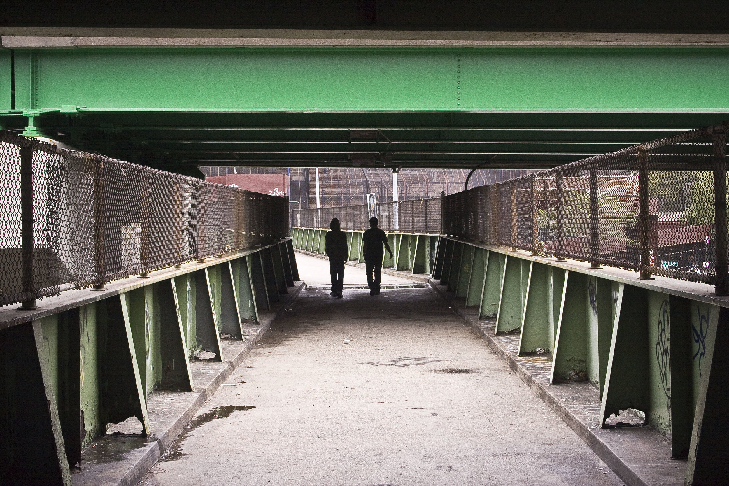 Crossing Bruckner Expressway from Hunts Point