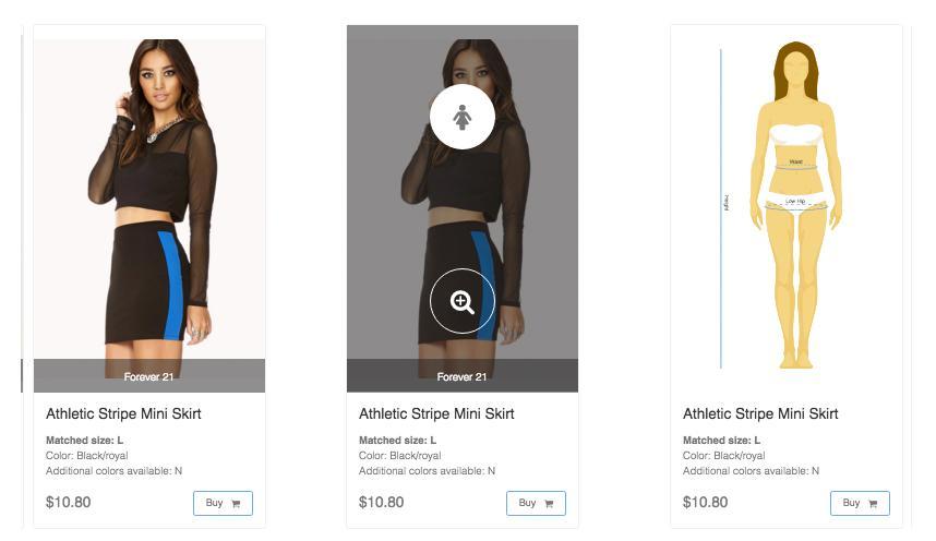 Users can even view how each garment's fit data relates to their own measurements so they will know exactly what to expect. Simple enough!