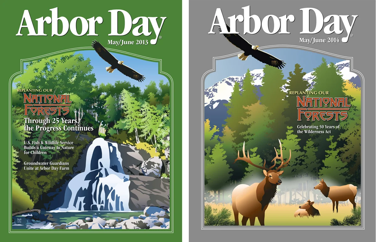 Arbor Day Newsletter Covers