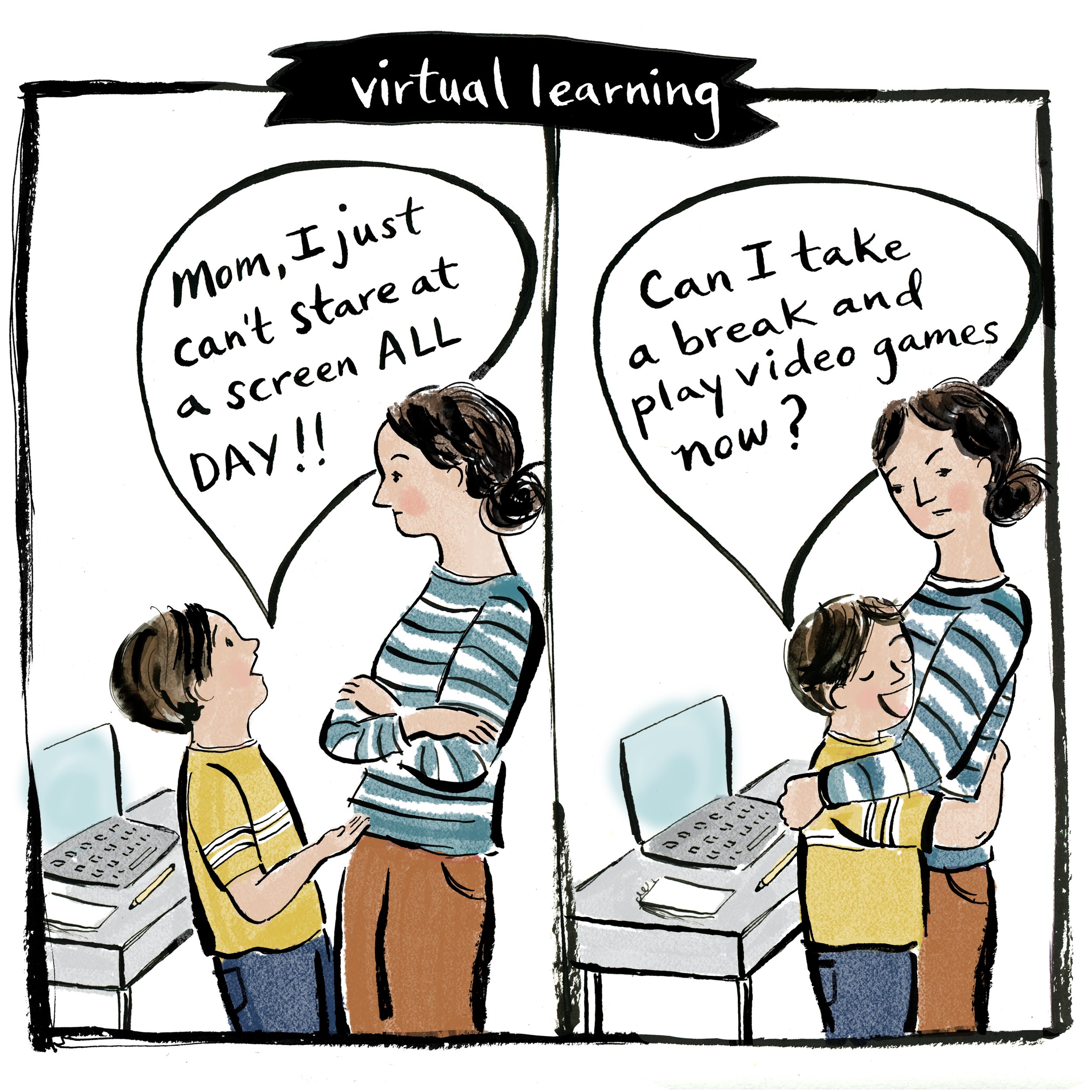 Comic for NYT Parenting (published(2020)
