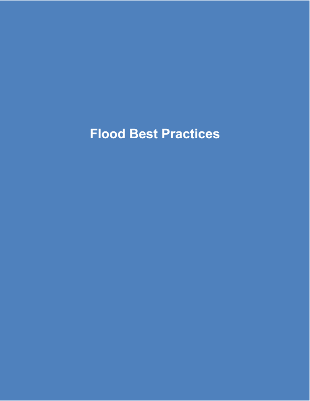 Flood Best Practices