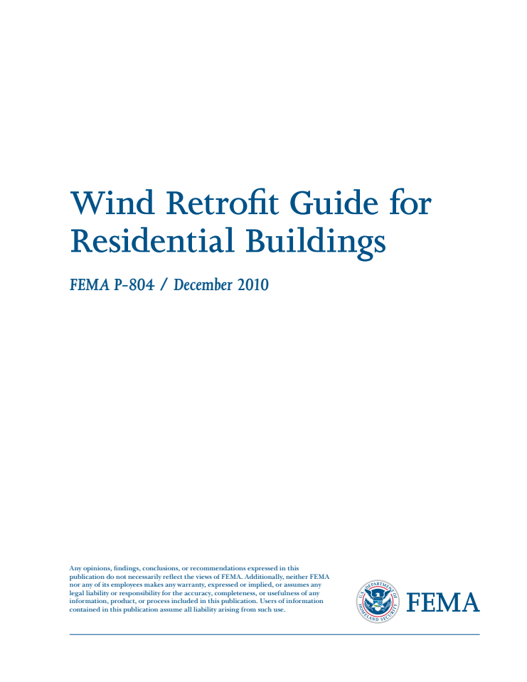 Wind Retrofit Guide for Residential Buildings