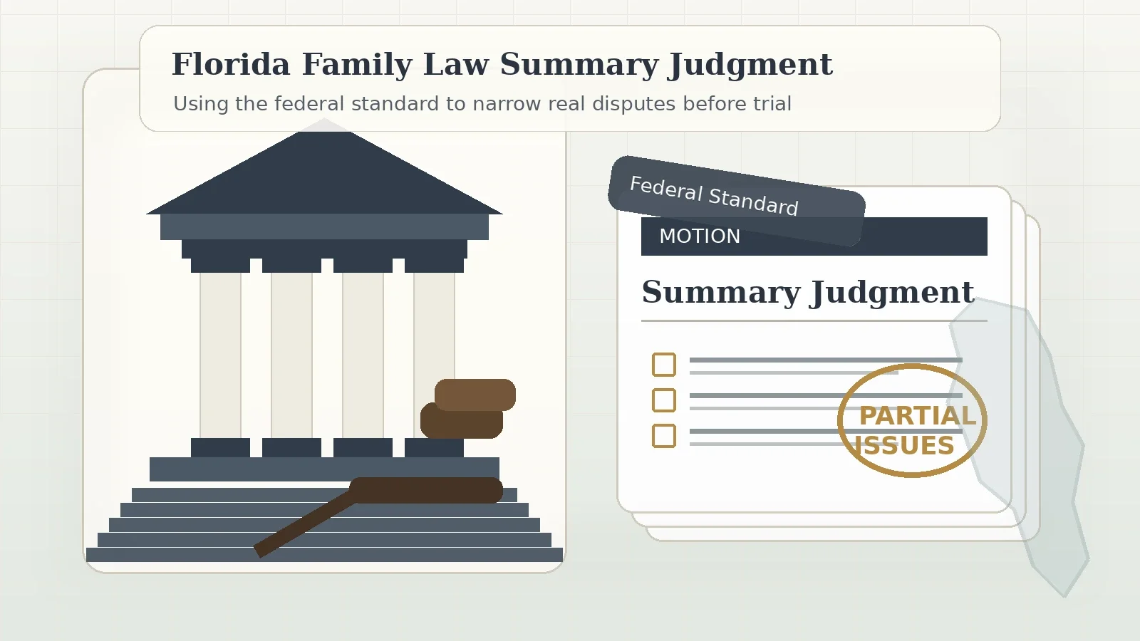 The New Federal Summary Judgment Standard in Florida Family Law Cases