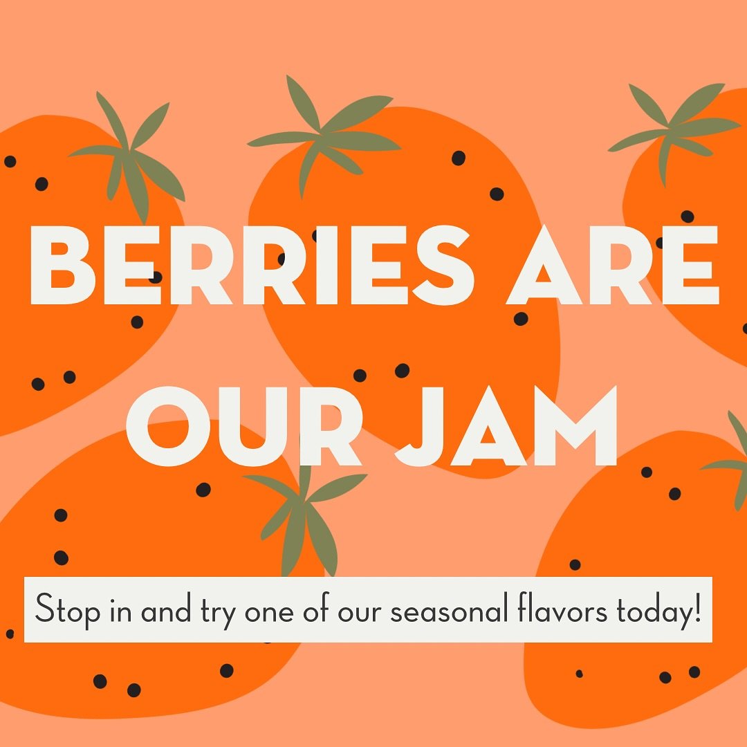 Your jam? My jam? Our jam. 

Catch our seasonal flavors while you can! We have lots of good things planned. 

#berryseason #houstonberries #strawberry #blueberry #dewberry #blackberries #alltheberries 
#🍓 #🍓🍓🍓 #🍓🍓🍓🍓🍓