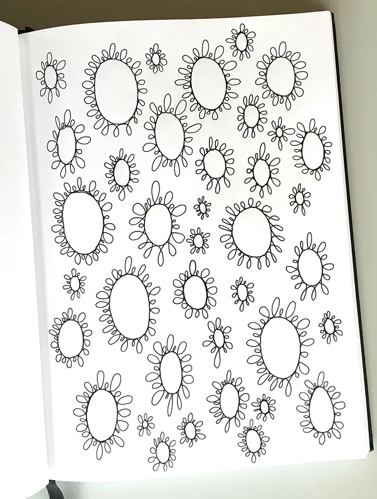 A pattern drawing from my sketchbook.