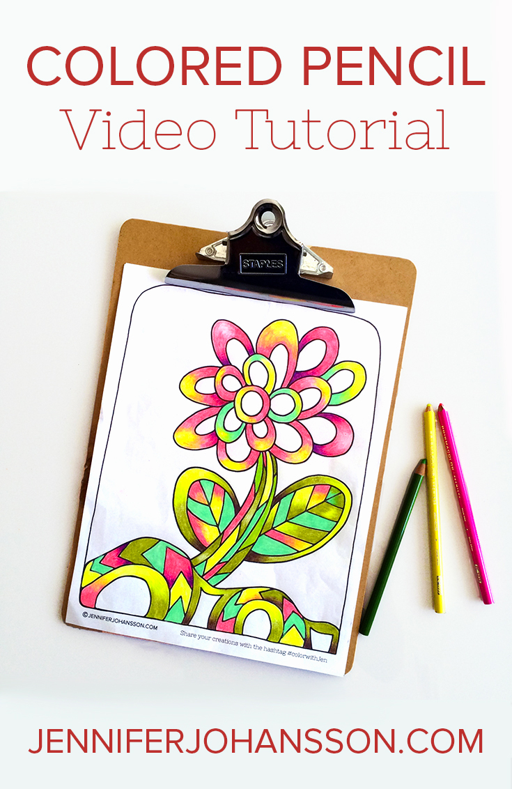 In my first ever video tutorial, I share some colored pencil shading techniques.