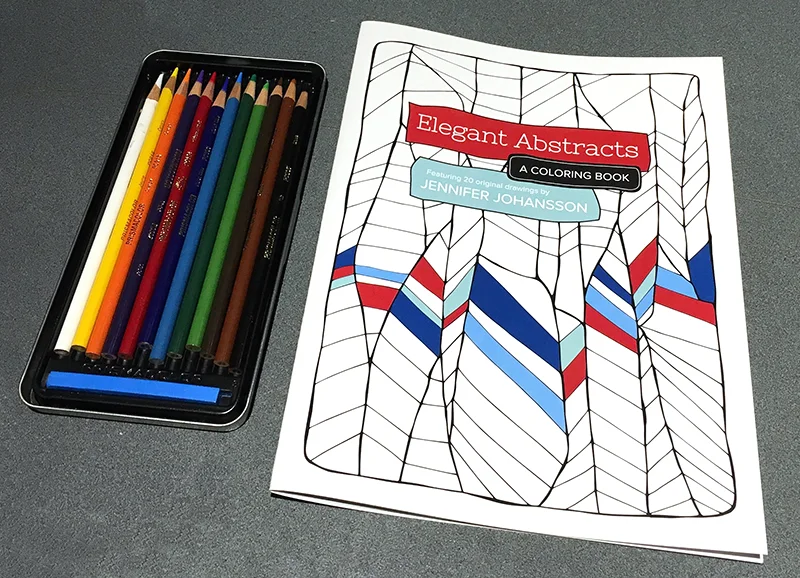  All of the guests got a copy of Elegant Abstracts, my newest coloring book.