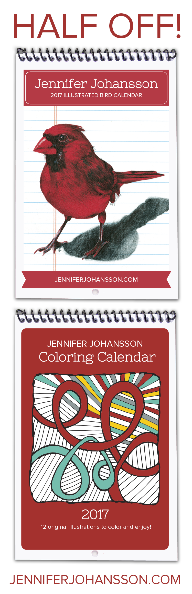 All remaining 2017 calendars are half priced. Click through to purchase.
