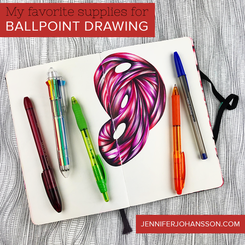 multi-colored ballpoint drawings — Blog — Jennifer Mullin